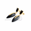 Royal Design !! Beautiful Black Onyx Gemstone Earrings, Handmade 925 Sterling Silver Pear Shape Earrings